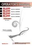 Takeuchi TL220 TL230 TL240 TL250 Skid Steer Operator's Owner's Manual. Fixed Price $90.50.
