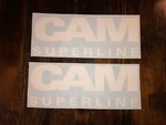 Cam Superline Trailer Replacement 18 Stickers (set Of 2) Old Design Decal. Fixed Price $31.45.