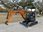 2025 Develon DX27Z- Mini Excavator Non Emissions Diesel Push Blade Speed. Fixed Price $34990.00.