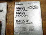 Kobelco SK300 SK400 Operators Manual. Fixed Price $45.00.
