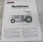 Huber Maintainer Model Diesel Sales Brochure M-850A-0486-5MR. Fixed Price $24.25.