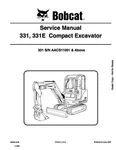 Bobcat 331E Compact Excavator Service Shop Repair Manual 6986943. Fixed Price $89.99.