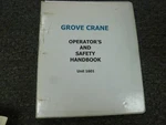 Grove AT422 Hydraulic All Terrain Mobile Crane Owner Operator & Safety Manual. Fixed Price $125.50.