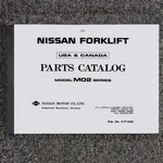 Nissan CYM02L20S Forklift Truck Parts List Catalog Manual Book Series. Fixed Price $139.30.