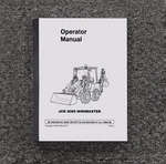 Jcb 208S Minimaster Backhoe Loader Owner Operator User Guide Manual Book. Fixed Price $104.49.
