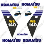 Fits Komatsu 140-2 Kit Backhoe Decals (WB140) Replacement Sticker Set. Fixed Price $199.95.