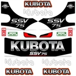 Complete Decal Kit Fits Kubota SSV75 Skid Steer Vinyl Graphic Set SSV-75 Us Made. Fixed Price $189.95.