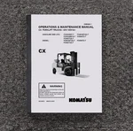 Komatsu FG40ZT-7 Forklift Truck Cx Owner Operator User Manual 10001A & Up. Fixed Price $99.16.