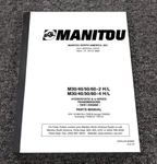 Manitou M30-4 M40-4 M50-4 M60-4 H/l Rough Terrain Forklift Parts Catalog Manual. Fixed Price $113.58.