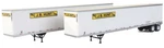 Walthers Ho Scale 53' Stoughton Trailer 2-PACK Assembled J.b. Hunt 949-2462. Fixed Price $32.73.