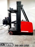 Raymond 960-CSR30T Man-up Swing Reach Turret Truck Forklifts 250" Mast Low Hours. Fixed Price $49950.00.