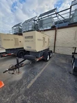 Generac 50KW Diesel Generator Daewoo SD050 1/3PH 292HRS W/ Trailer Tested. Fixed Price $7260.00.