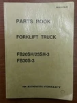 Komatsu Forklift Manual Models FB20SH/25SH-3 And FB30S-3. Fixed Price $33.60.