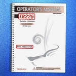 Takeuchi TB225R Mini Excavator Operators Manual - Wire Binder Tough Covered. Fixed Price $31.16.