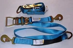 2X (two Sets) Axle Straps Carrier Tie Down Towing Hauler Trailer Blue. Fixed Price $45.99.