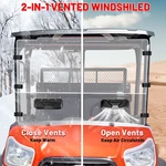 For Kubota Rtv X900/ X1120 2014-2025 Scratch Resistant Full Windshield W/ Vents. Fixed Price $171.58.
