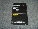 Yale ERP-035TF ERP-040TF Wheel Electric Forklifts Operator Maintenance Manual. Fixed Price $88.41.