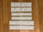 Skyjack Sjiii 4740 Decals Replacement Stickers Kit (set Of 6) White Scissor Lift. Fixed Price $41.45.