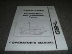 Gehl 1639 1649 Powerbox Self Propelled Paver Owner Operator Manual User Guide Xz. Fixed Price $147.77.