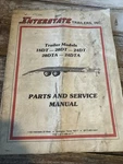 Interstate Trailers 18DT 20DTA 24DTA Parts Manual Book Shop Guide List. Fixed Price $26.99.