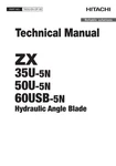 Hitachi ZX35U-5NZX50U-5NZX60USB-5N Angle Blade Service Manual With Schemes. Fixed Price $119.00.
