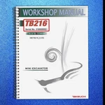 Takeuchi TB-216 Mini Excavator Workshop Manual Front & Back Xl Foldouts. Fixed Price $46.41.