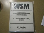 Kubota Tractor W/ LA243 Loader & Deck Repair Maintenance Manual. Fixed Price $95.00.