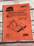 Rhino SM72 Skid Steer Rotary Mower Operators Manual. Fixed Price $13.00.