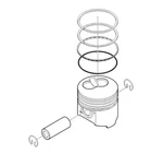 Genuine Piston And Ring Assy For Mccormick X10.30H W/ 3A139 Engine. Fixed Price $257.18.