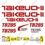 Fits Takeuchi Mini Excavator Decals Equipment TB-285. Fixed Price $119.95.