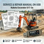 Kubota U17-3A Excavator Service Repair Workshop Manual On Usb. Fixed Price $19.99.