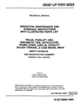 Case M6KN Forklift, Om, Pc & Sm Service Manual. Fixed Price $100.00.