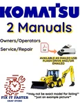 Komatsu WB156PS-5 Backhoe Loader Operators Service Repair Owners Manual Pdf Usb. Fixed Price $40.00.