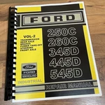 Service Manual Ford New Holland 345D 445D 545D Tractor Loader Volume 2 Only. Fixed Price $36.99.