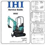 IHI-9VX3 Mini Excavator Service Guide Manual Pdf. Fixed Price $35.25.