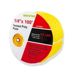 Yellow Twisted Polyprolene Rope 1/4 100FT Heavy Duty. Fixed Price $9.49.