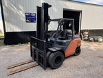 2014 Toyota 8FG45U 9150 Lb Stage Mast Lp Gas Pneumatic Forklift Side Shifter. Fixed Price $19950.00.