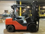 2020 Toyota 6500 Lb Solid Pneumatic Forklift With Side Shift And Triple Mast. Fixed Price $19999.00.