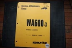 Komatsu WA600-3L Wheel Loader Operation/operator Maintenance Shop Manual Guide. Fixed Price $42.84.