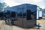 New 2026 V-nosed Enclosed Cargo Trailer W/ Ramp Door & Side. Fixed Price $5650.00.