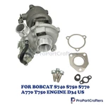For Bobcat S740 S750 S770 A770 T750 Engine D34 K03 Turbocharger 7256748. Fixed Price $298.52.