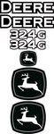 Fits John Deere 324G Decal Kit Skid Steer 3M Vinyl / Free Shipping. Fixed Price $105.95.