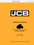 Jcb Fastrac 4160, 4190, 4220 Operators Owners Manual 9831-3950 Pdf Usb. Fixed Price $34.99.