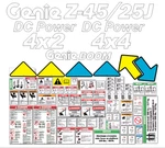 Genie Z45/25JDC SN27000 To Present Decal Kit - Year Vinyl!. Fixed Price $185.99.