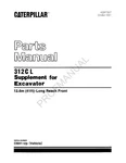 Caterpillar 312CL Excavator Supplement Parts Catalog Manual. Fixed Price $145.00.