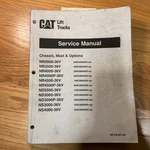 Caterpillar NR3000 3500 4000/P ND2500 36V Service Repair Manual Reach Truck. Fixed Price $99.99.