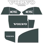 Volvo MC95C Decals Stickers Repro Kit For Compact Track Skid Loader. Fixed Price $125.13.