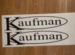 Kaufman Trailers Decal Black (2)FLATBED 24" Stickers Free Shipping. Fixed Price $43.38.
