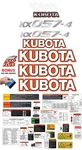 Fits Kubota KX057-4 Kit Mini Excavator Safety Decals /3M Vinyl. Fixed Price $148.00.