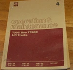 Caterpillar T30C T35C T40C T45C T50C T55C Forklift Operator Maintenance Manual. Fixed Price $67.46.